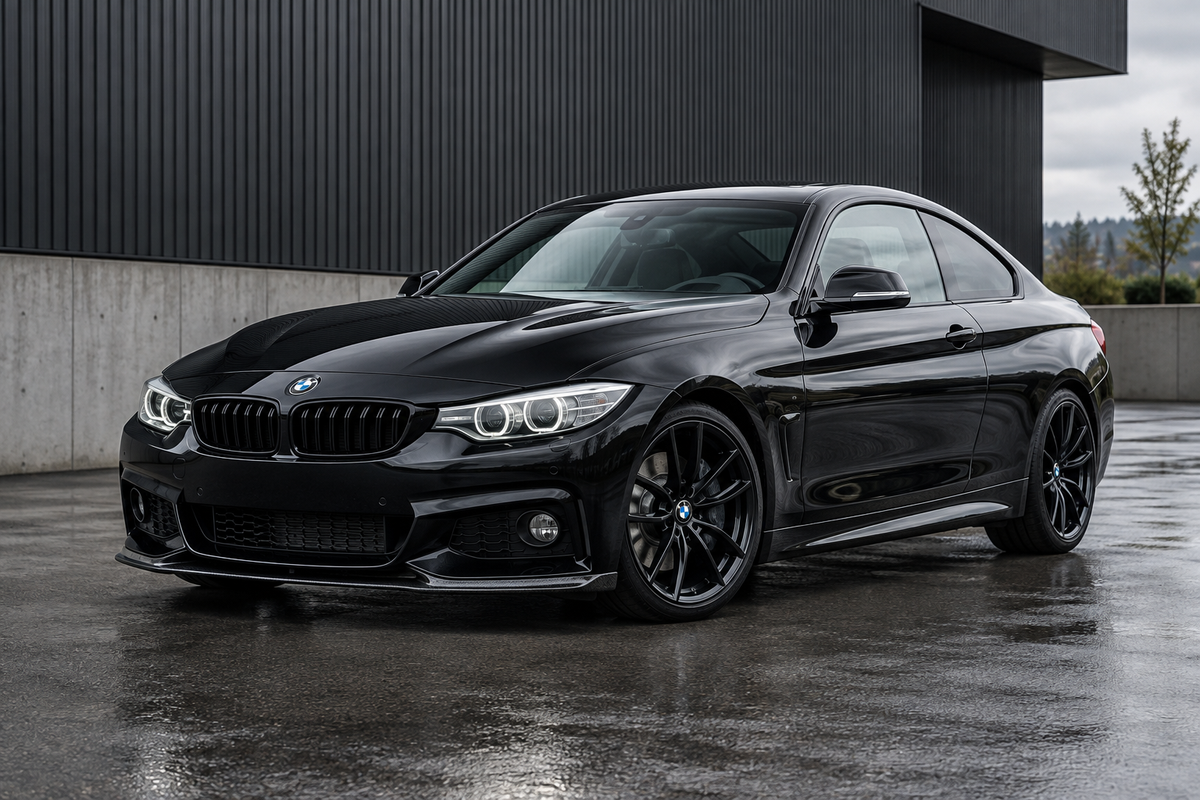 Illustrative gloss-black BMW 428i M Sport for the N20 package