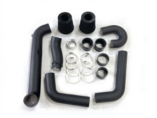 SLN S58 front-mount intake with black filters for BMW G87 M2 RWD and G80/G81 M3, G82/G83 M4 – product image 2