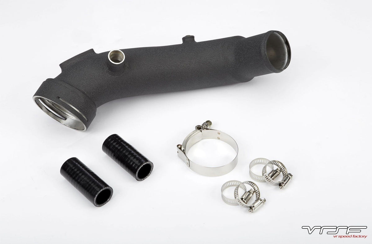 VRSF N54 charge pipe for BMW E89 Z4 with OEM twin diverter valves