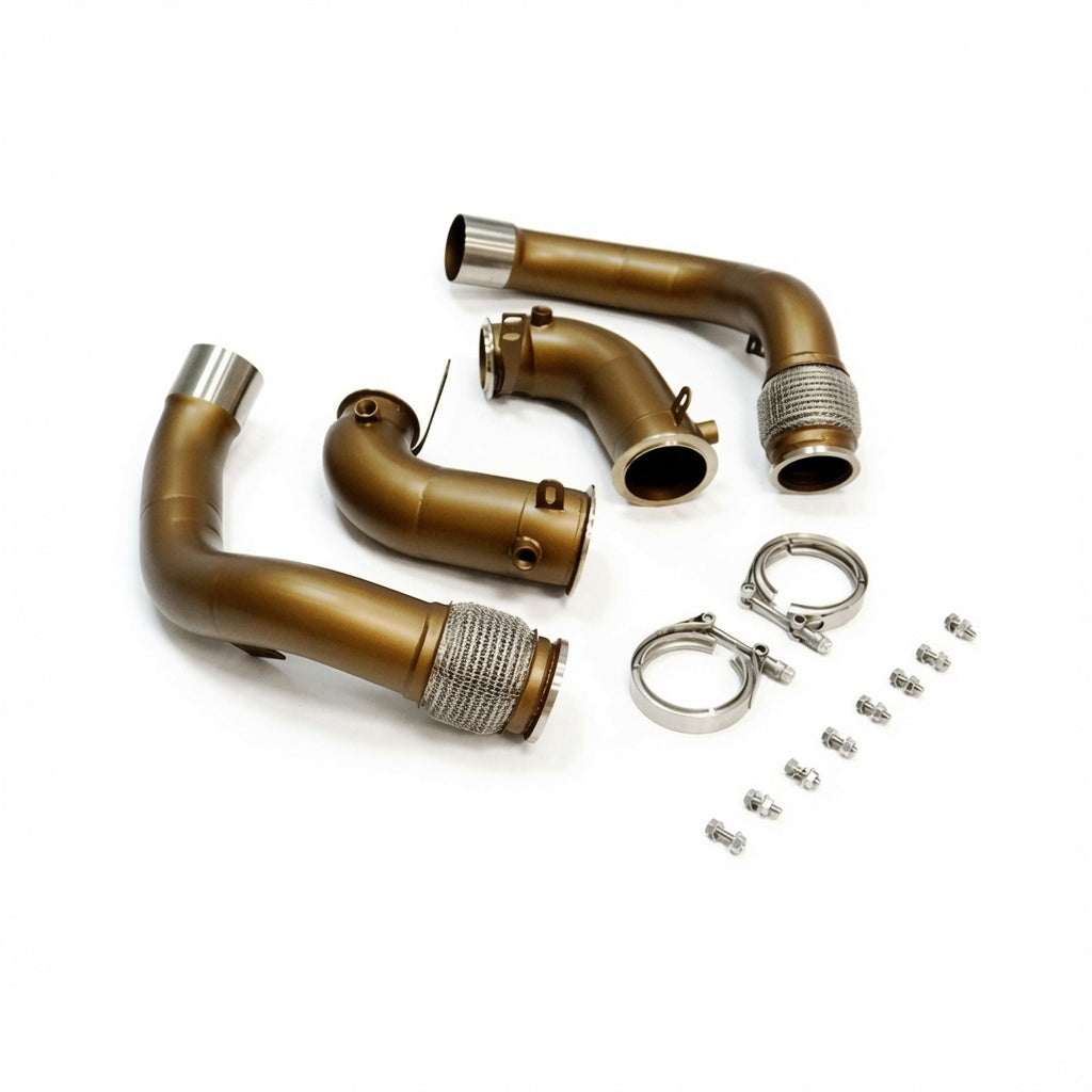 SLN BMW F90 M5 & F91 F92 F93 M8 Pre-LCI Ceramic Coated Downpipes S63