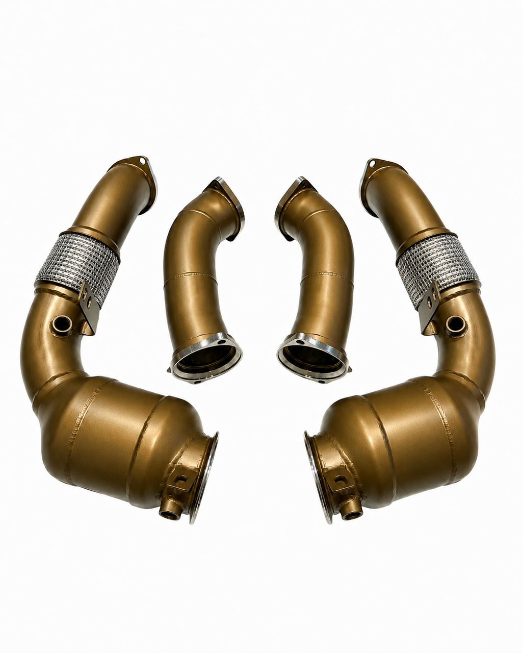 SLN S68 200-cell ceramic sports cat downpipes for BMW G90 and G99 M5, 2024–2025 build