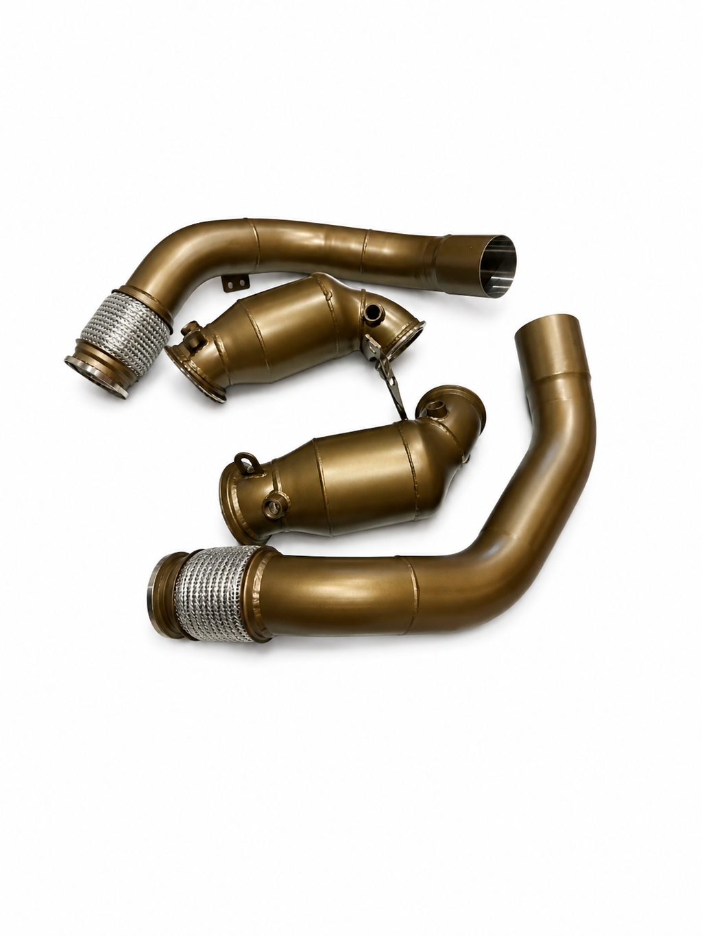 SLN S63 200-cell pre-LCI sports cat downpipes for BMW F90 M5 and F91–F93 M8