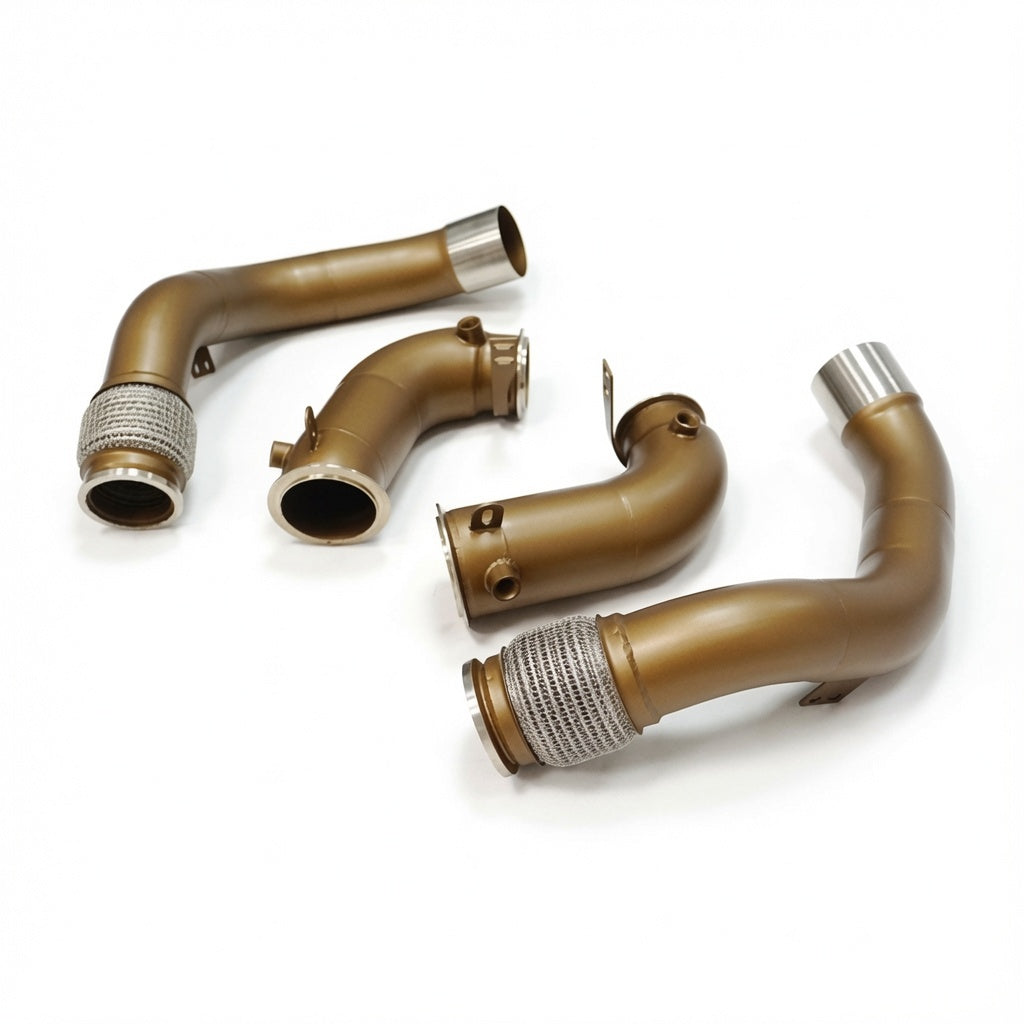 SLN BMW F90 M5 & F91 F92 F93 M8 Pre-LCI Ceramic Coated Downpipes S63
