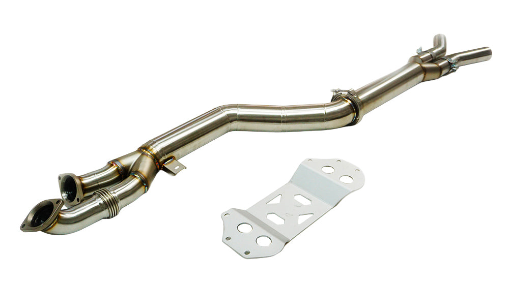 SLN BMW S58 M3 G80 M4 G82 & X3M X4M LCI 4.0" Titanium Single Mid Pipe