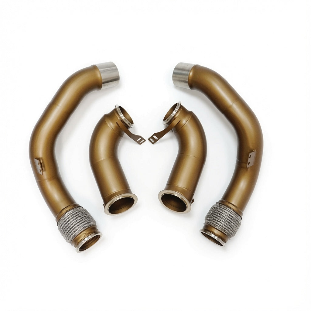 SLN BMW F90 M5 & F91 F92 F93 M8 Pre-LCI Ceramic Coated Downpipes S63