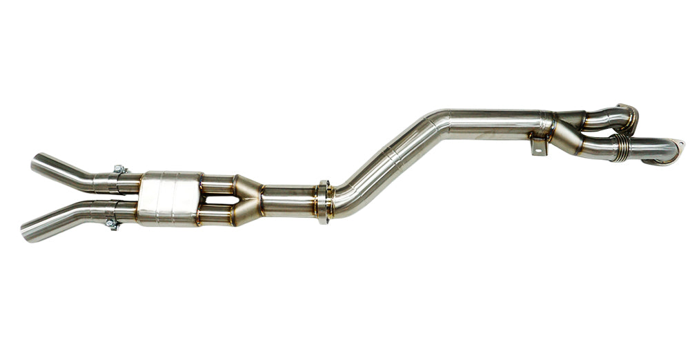 SLN BMW S58 M3 G80 M4 G82 & X3M X4M LCI 4.0" Resonated Single Mid Pipe