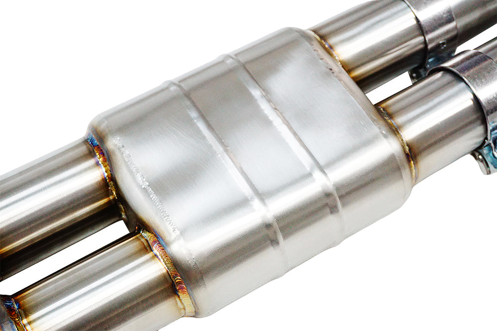 SLN BMW S58 M3 G80 M4 G82 & X3M X4M LCI 4.0" Resonated Single Mid Pipe