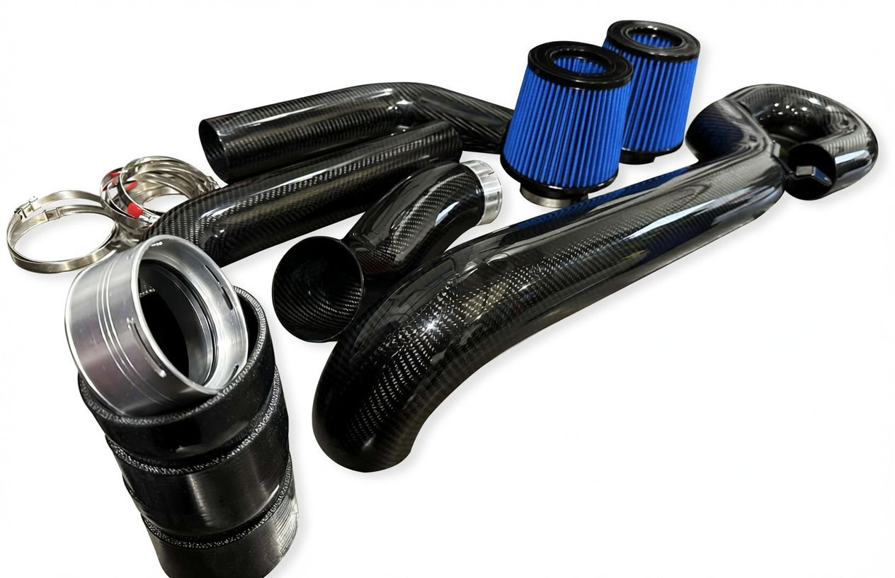 Carbon SLN BMW G87 M2 G80 M3 G82 G83 M4 S58 2021+ Front Intake Blue Filters