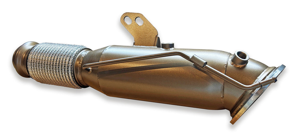 SLN BMW B58 OPF Ceramic Coated Sports Cat Downpipe M240i M340i M440i 540i 640i