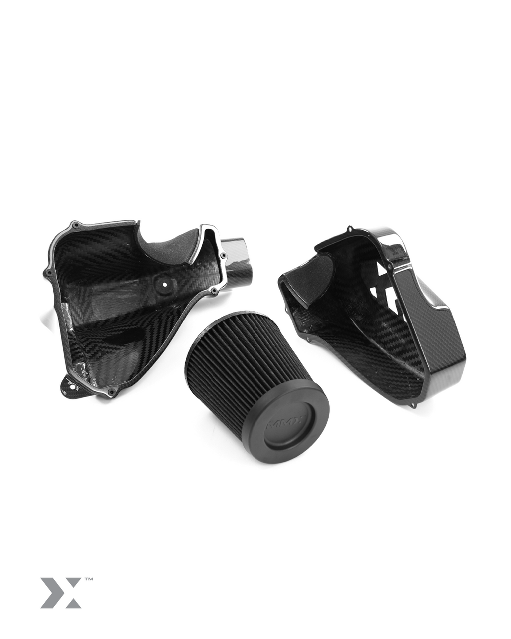 MMX carbon airbox opened to show the filter