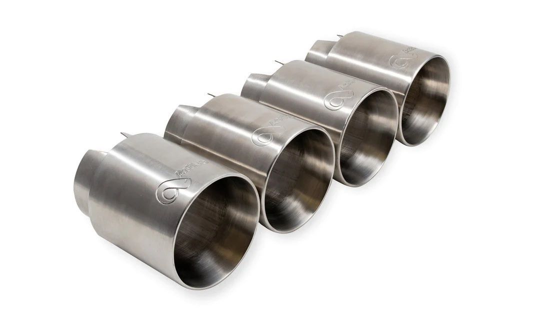 Active Autowerke 11-044 Brushed Silver exhaust tip set
