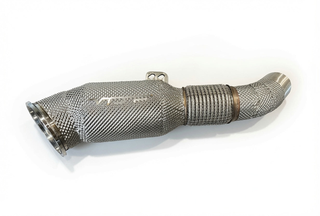 5” VRSF B58 Super Sports Cat Downpipe with Heat Shield 2016+ BMW M140i M240i/340