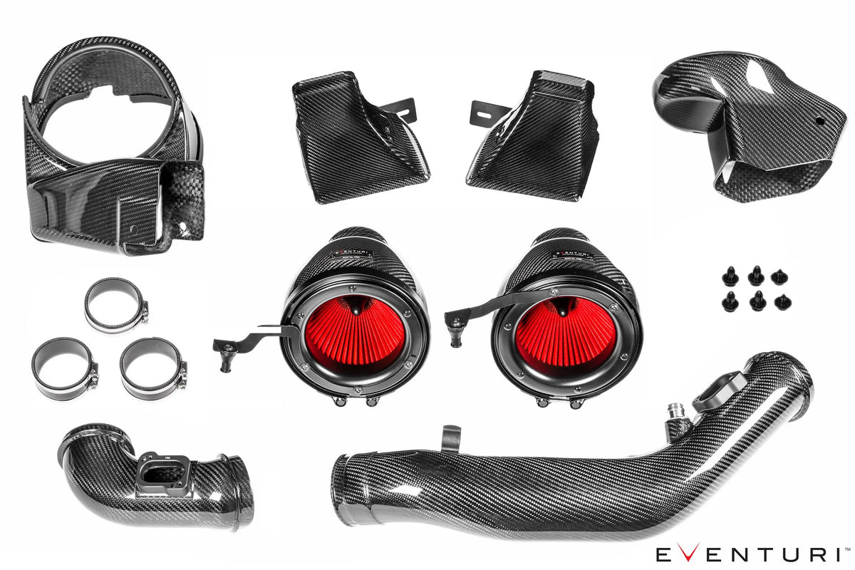 Eventuri V2 F8x M3/M4 complete carbon intake kit with sealed ducts