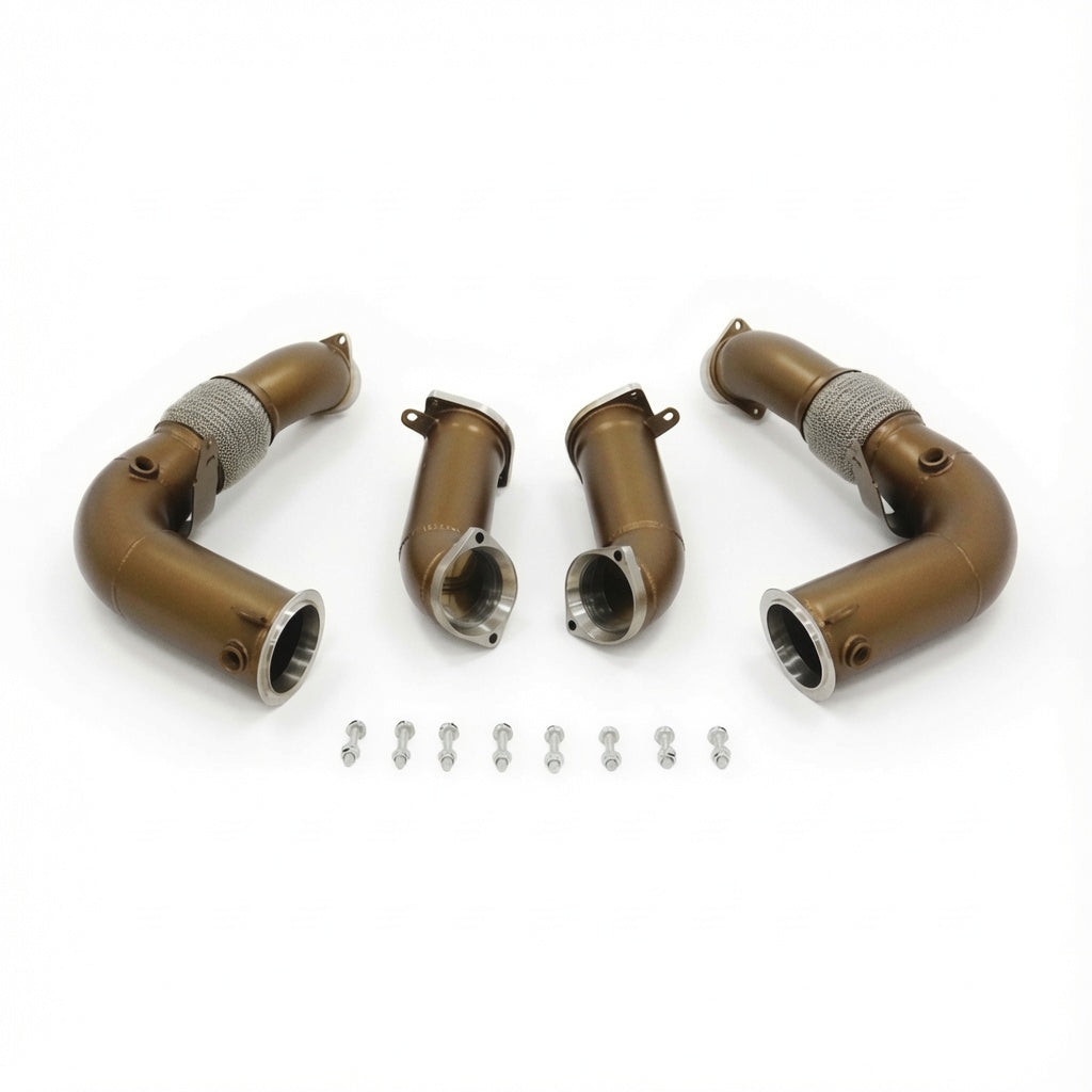 SLN BMW G90 & G99 M5 S68 Ceramic Coated Downpipes 2024+