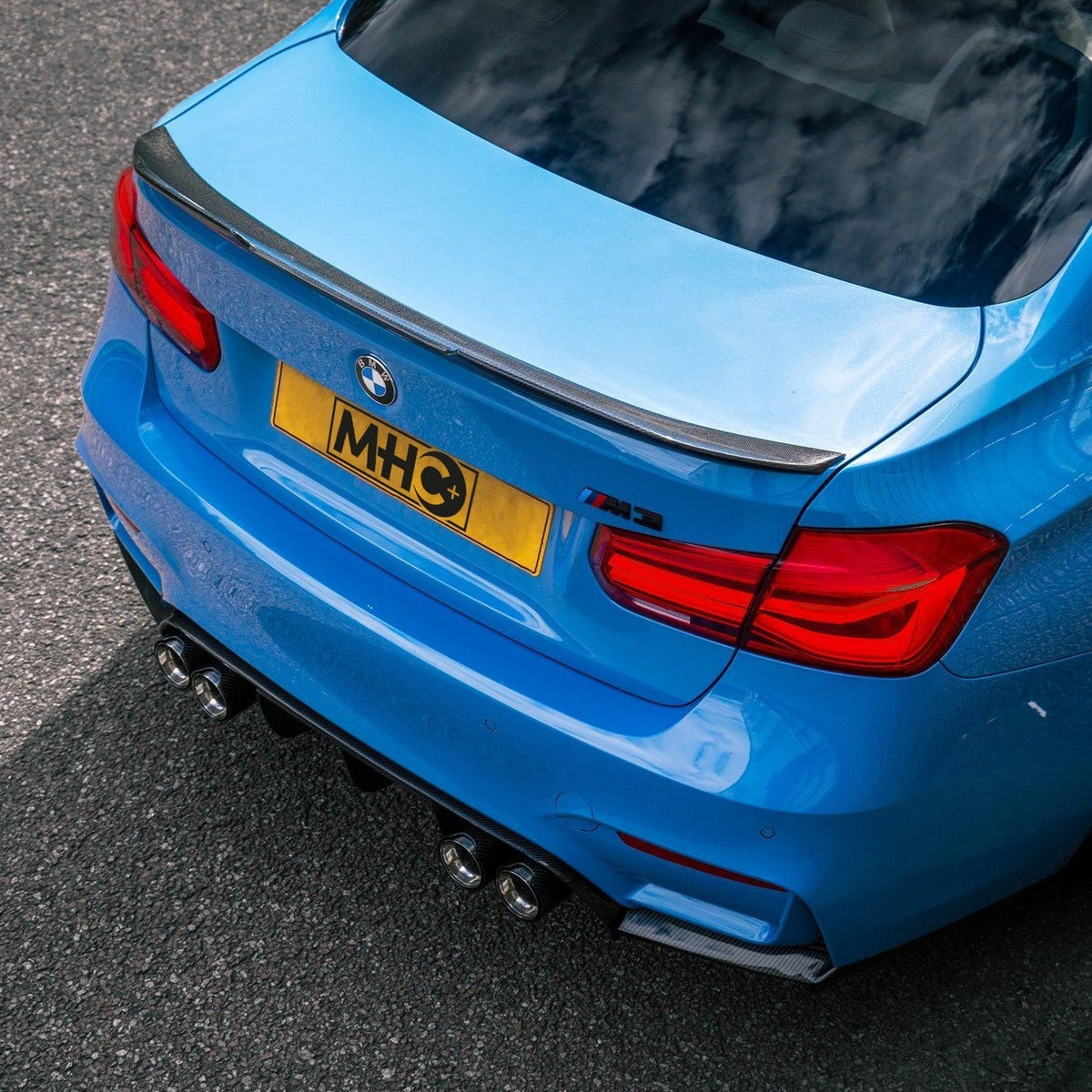 MHC+ BMW F80 M3 & F30 3 Series Pre Preg Carbon Fibre Ducktail Style Spoiler