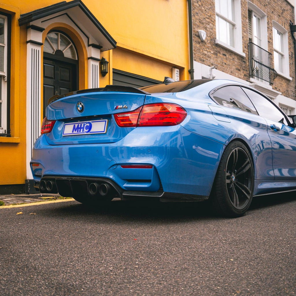 MHC+ BMW F82 M4 Coupe Pre Preg Carbon Fibre CS Style Rear Spoiler