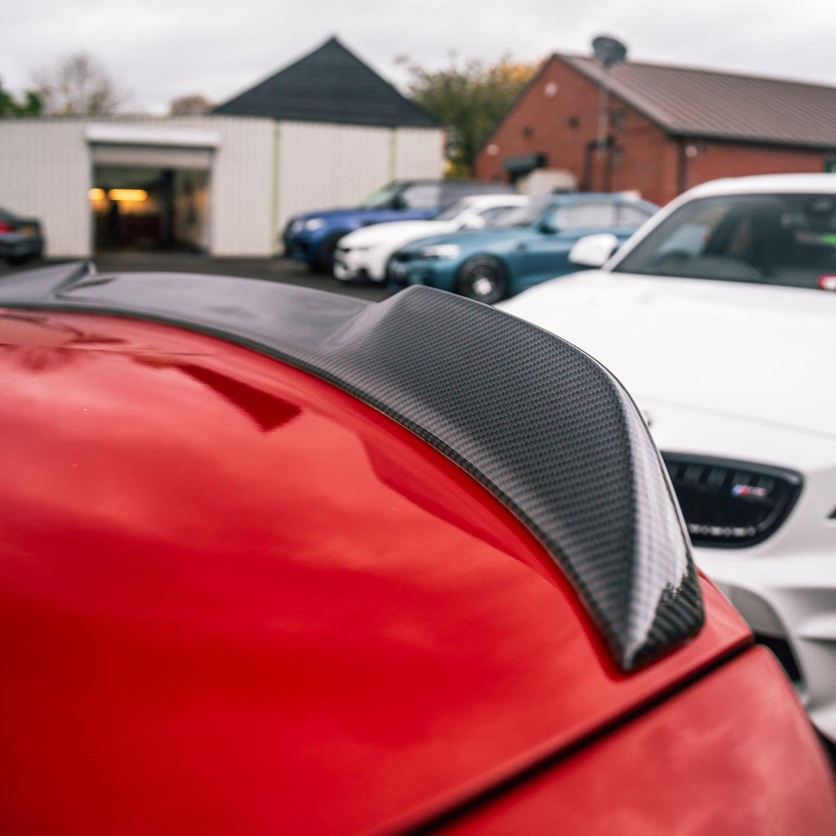 MHC+ BMW F82 M4 Coupe Pre Preg Carbon Fibre CS Style Rear Spoiler