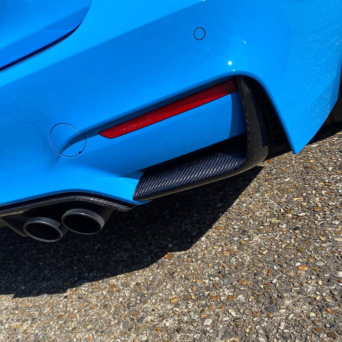 MHC+ BMW F80 M3 & F82/F83 M4 Pre Preg Carbon Fibre Rear Bumper Inserts