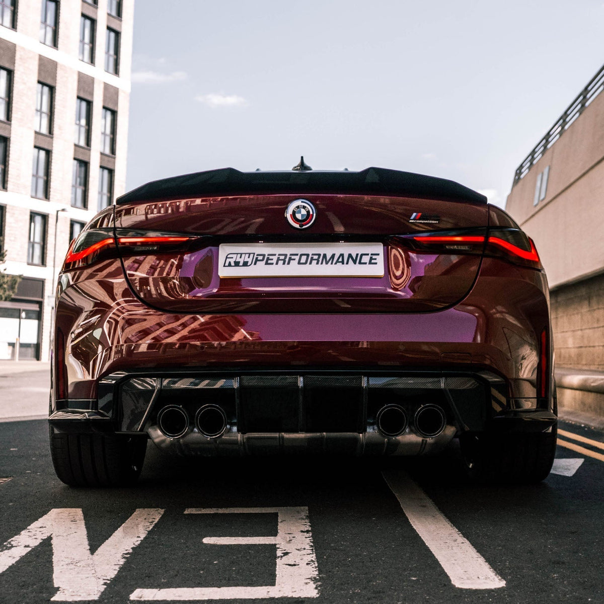 MHC+ BMW G82 M4 Coupe Pre Preg Carbon Fibre Ducktail Style Rear Spoiler