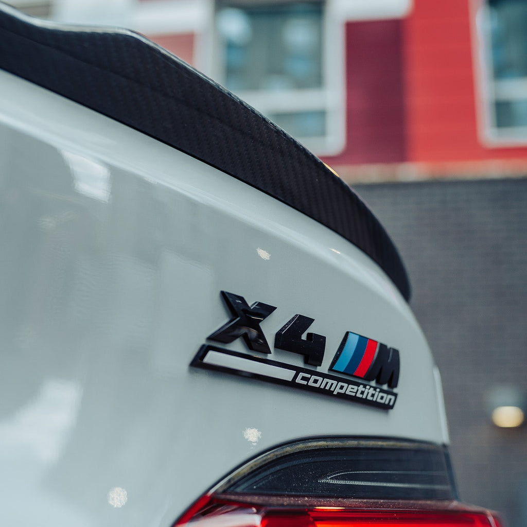 MHC+ BMW F98 X4M & G02 X4 Pre Preg Carbon Fibre CS Style Rear Spoiler