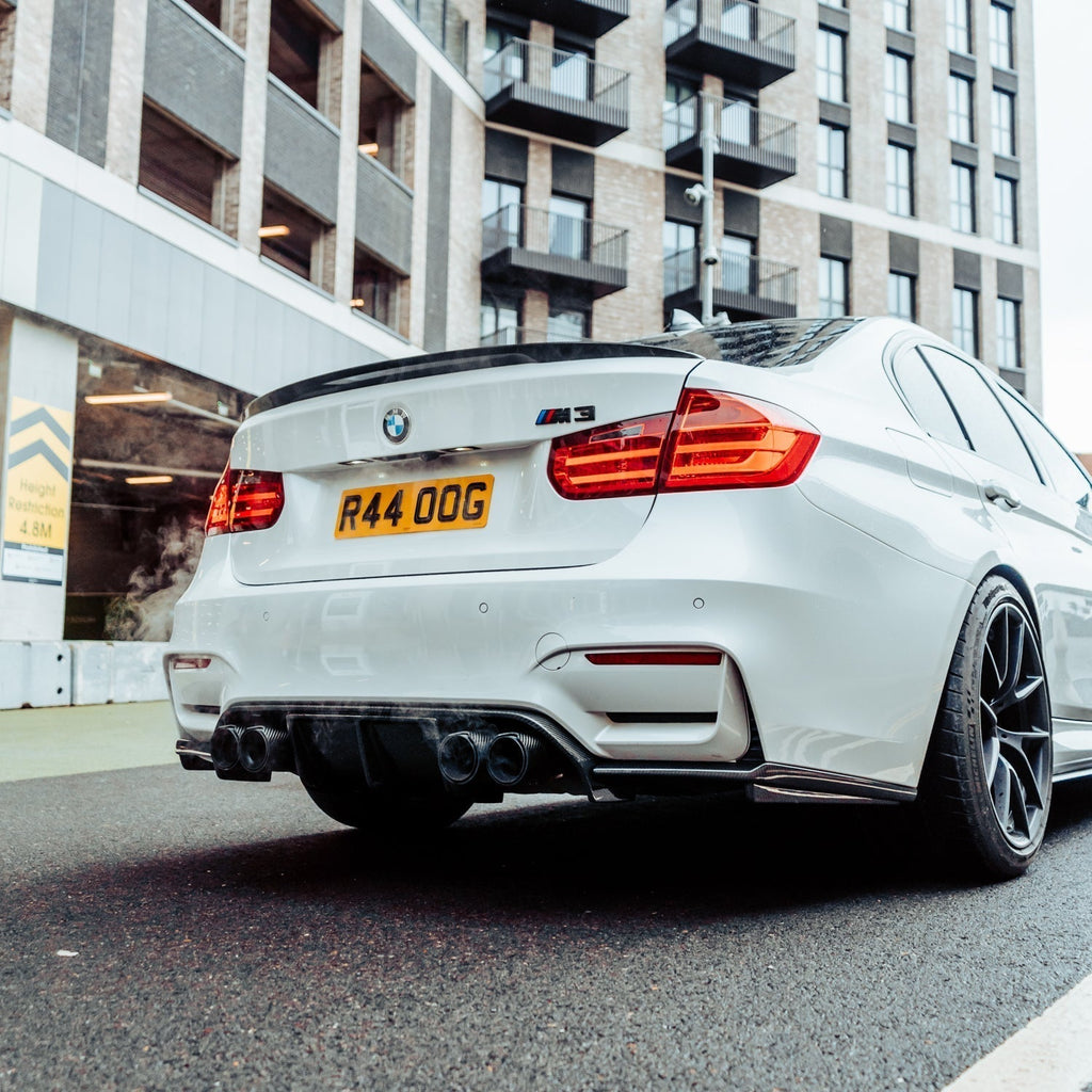 MHC+ BMW F80 M3 & F82/F83 M4 Pre Preg Carbon Fibre Aggressive 3 Piece Rear Diffuser