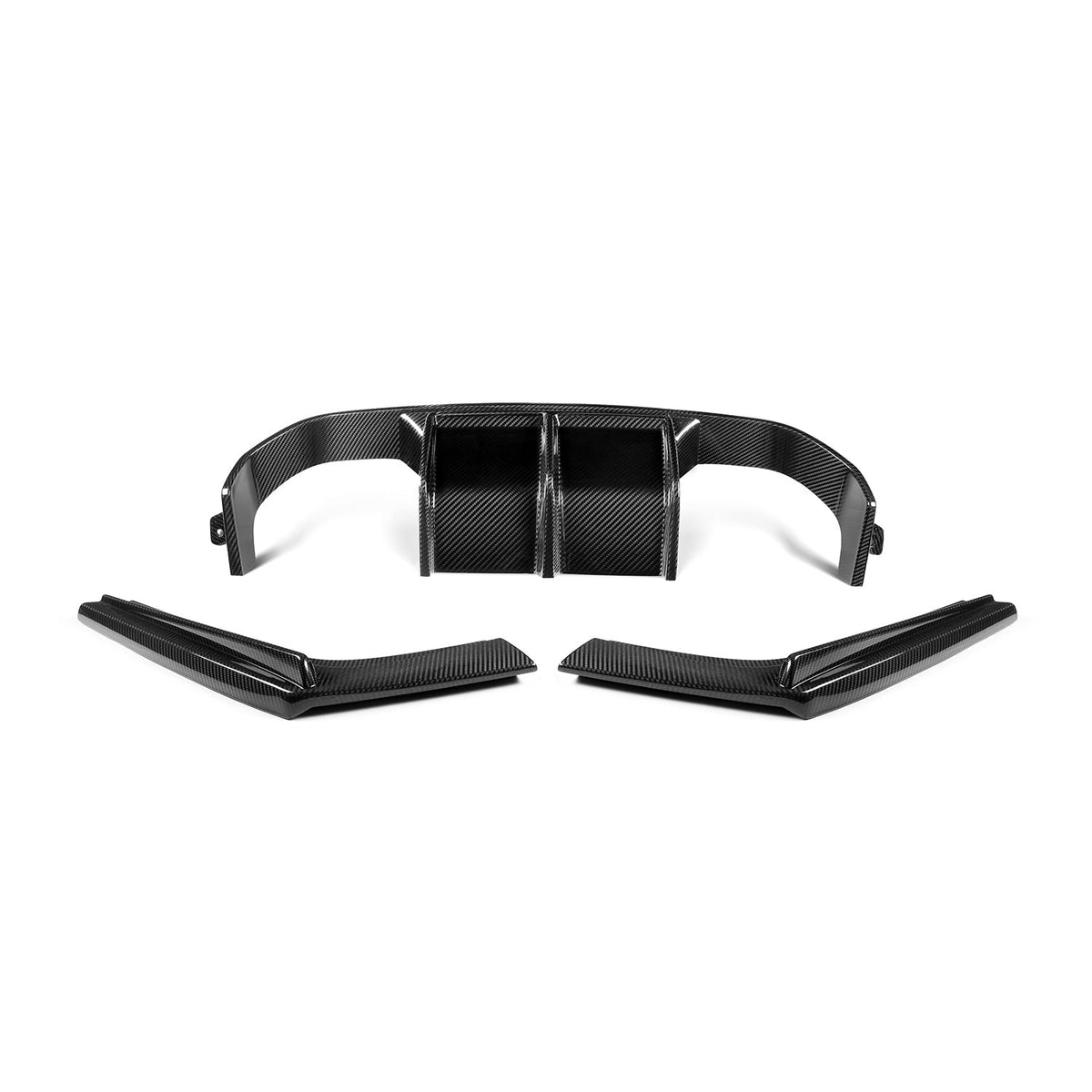 MHC+ BMW F80 M3 & F82/F83 M4 Pre Preg Carbon Fibre Aggressive 3 Piece Rear Diffuser