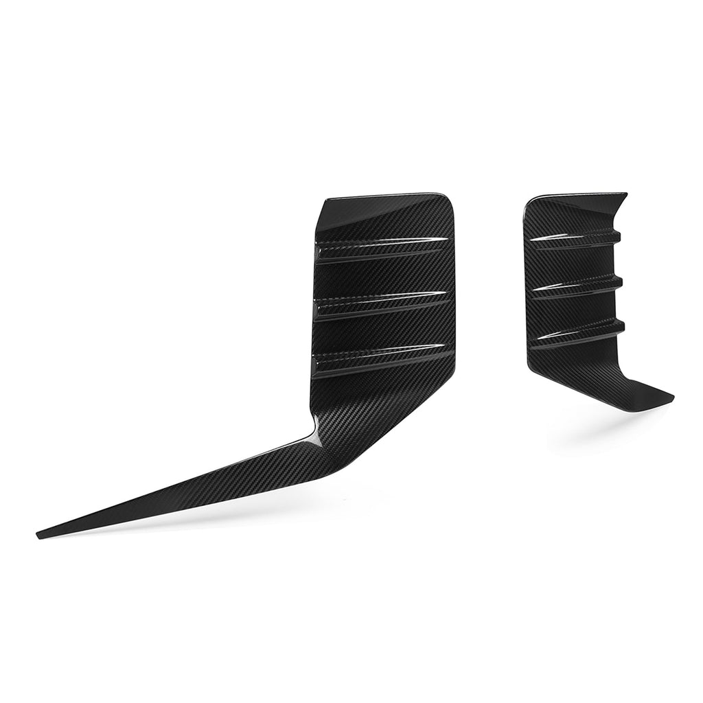 MHC+ BMW G87 M2 Pre Preg Carbon Fibre Performance Style Rear Bumper Inserts
