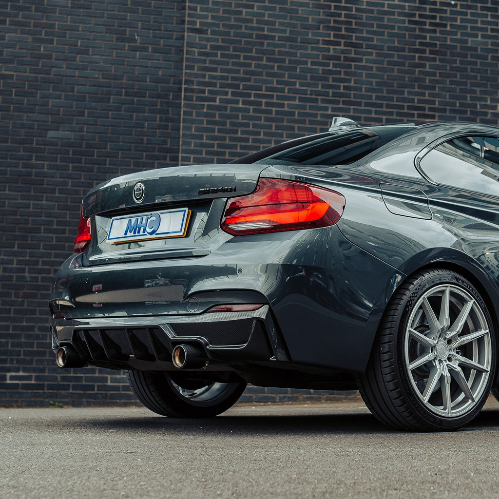 MHC+ BMW F22 F23 M235i & M240i Pre Preg Carbon Fibre Ultra Aggressive Style Rear Diffuser
