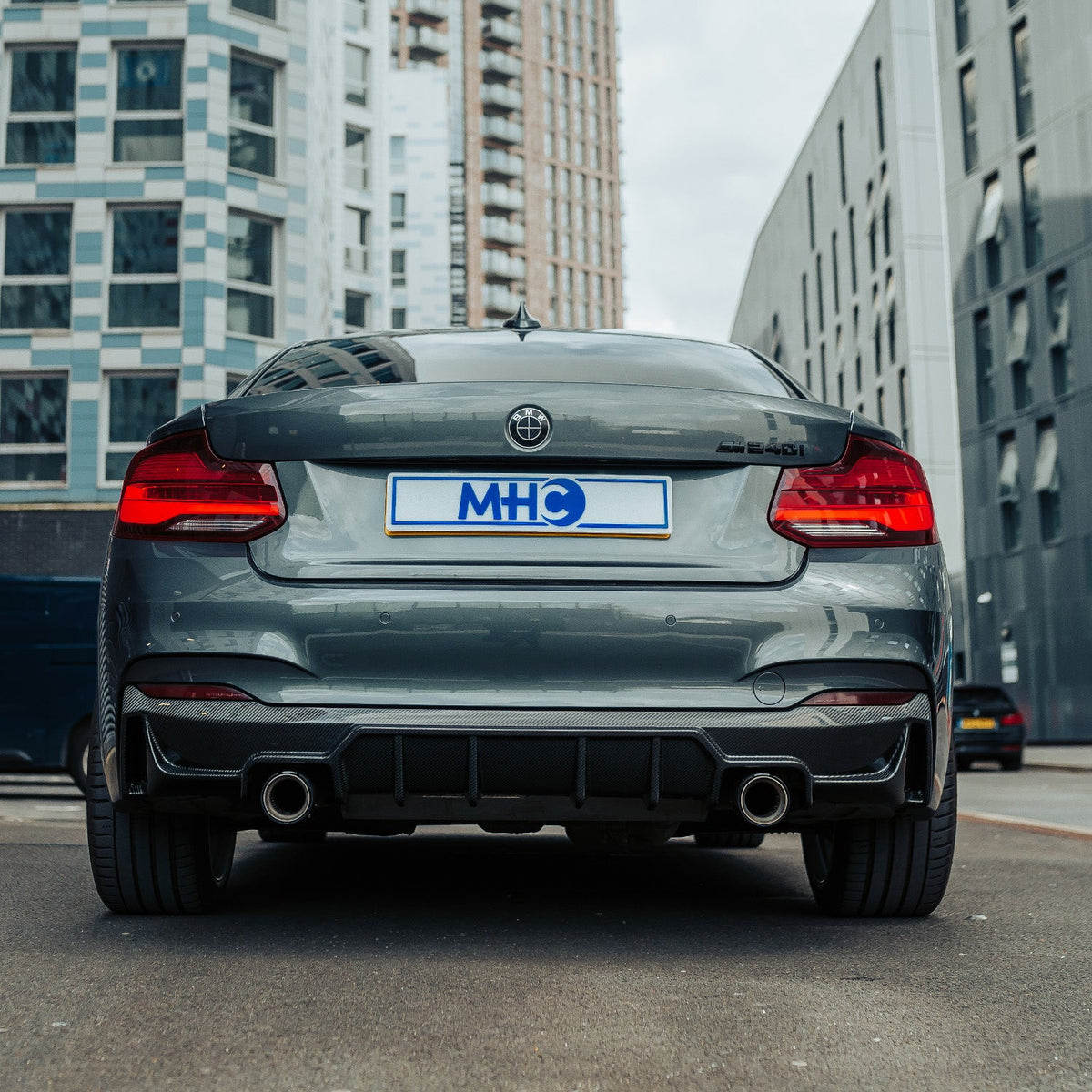 MHC+ BMW F22 F23 M235i & M240i Pre Preg Carbon Fibre Ultra Aggressive Style Rear Diffuser