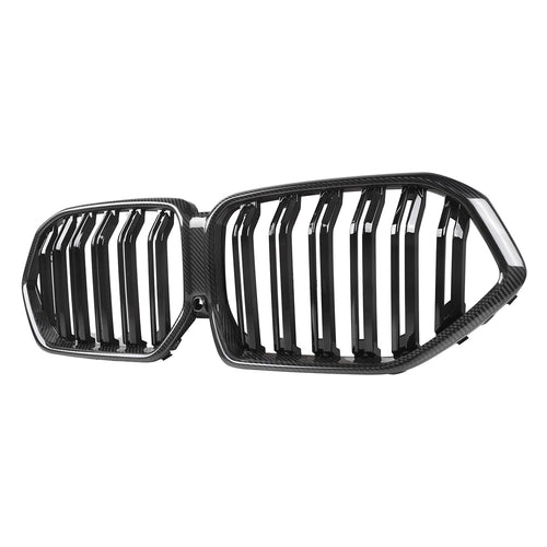 MHC+ BMW G06 LCI X6 Dual Slat Pre Preg Carbon Fibre Front Grille