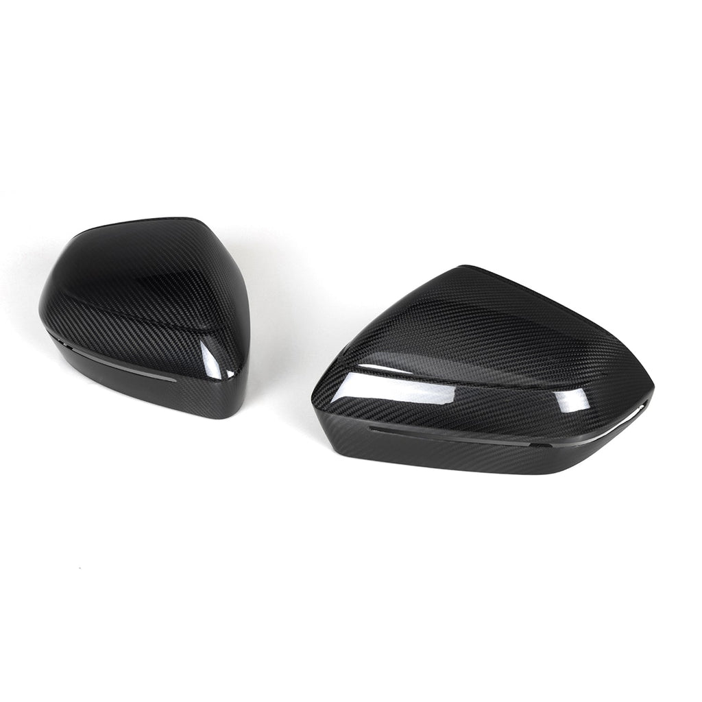 MHC+ BMW G60 5 Series Pre Preg Carbon Fibre OEM Style Mirror Cover (LHD)