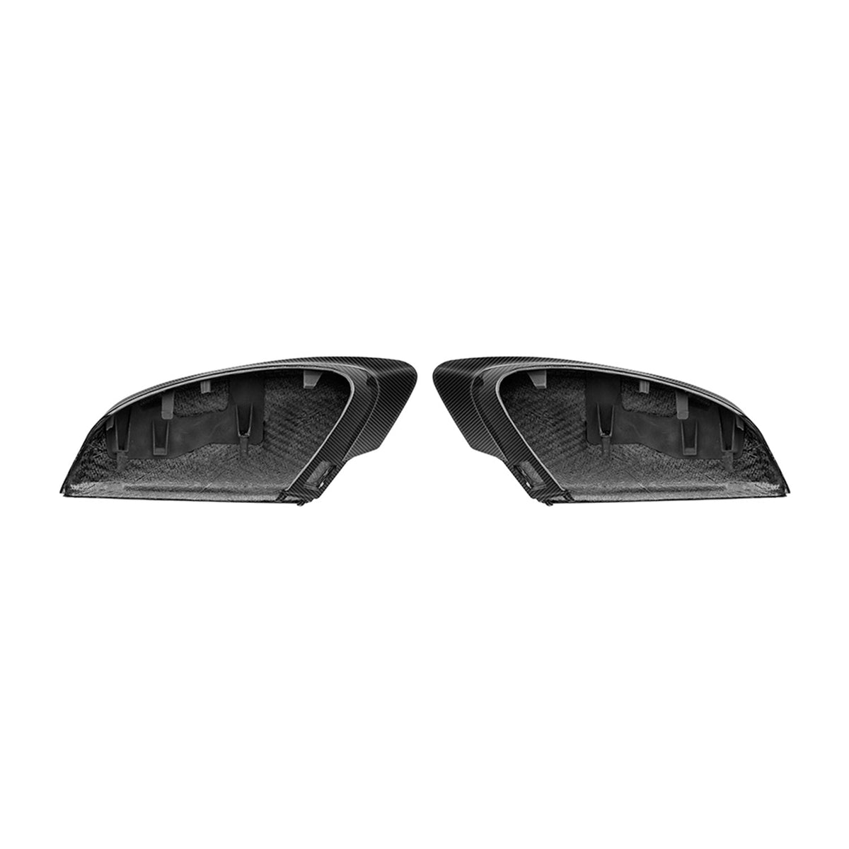 MHC+ Audi 8Y RS3 LHD Pre Preg Carbon Fibre Aggressive Style Mirror Caps (Without Lane Assist)