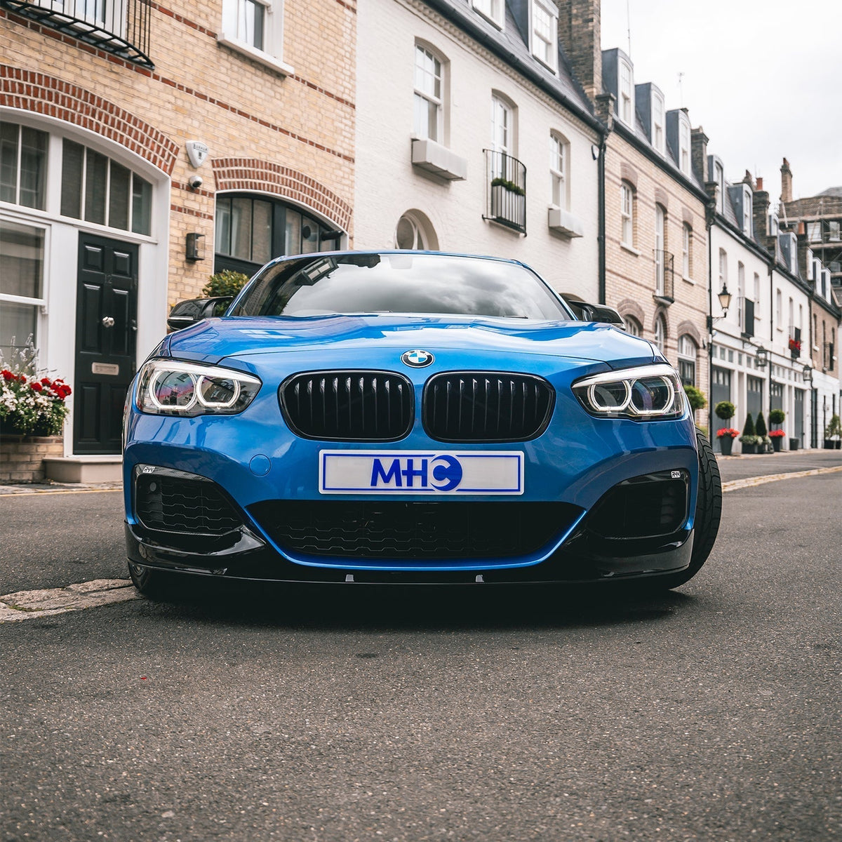 MHC Black BMW F20 & F21 1 Series LCI Single Slat Gloss Black Front Grilles