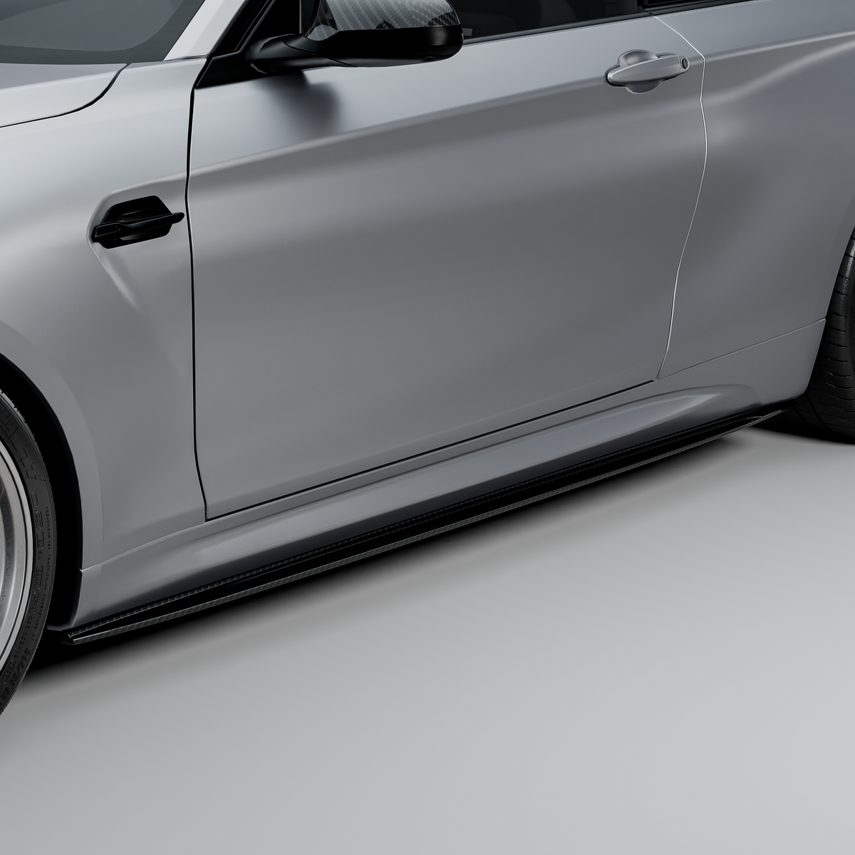 MHC+ BMW F87 M2 & M2 Competition GTX Side Skirts In Pre Preg Carbon Fibre