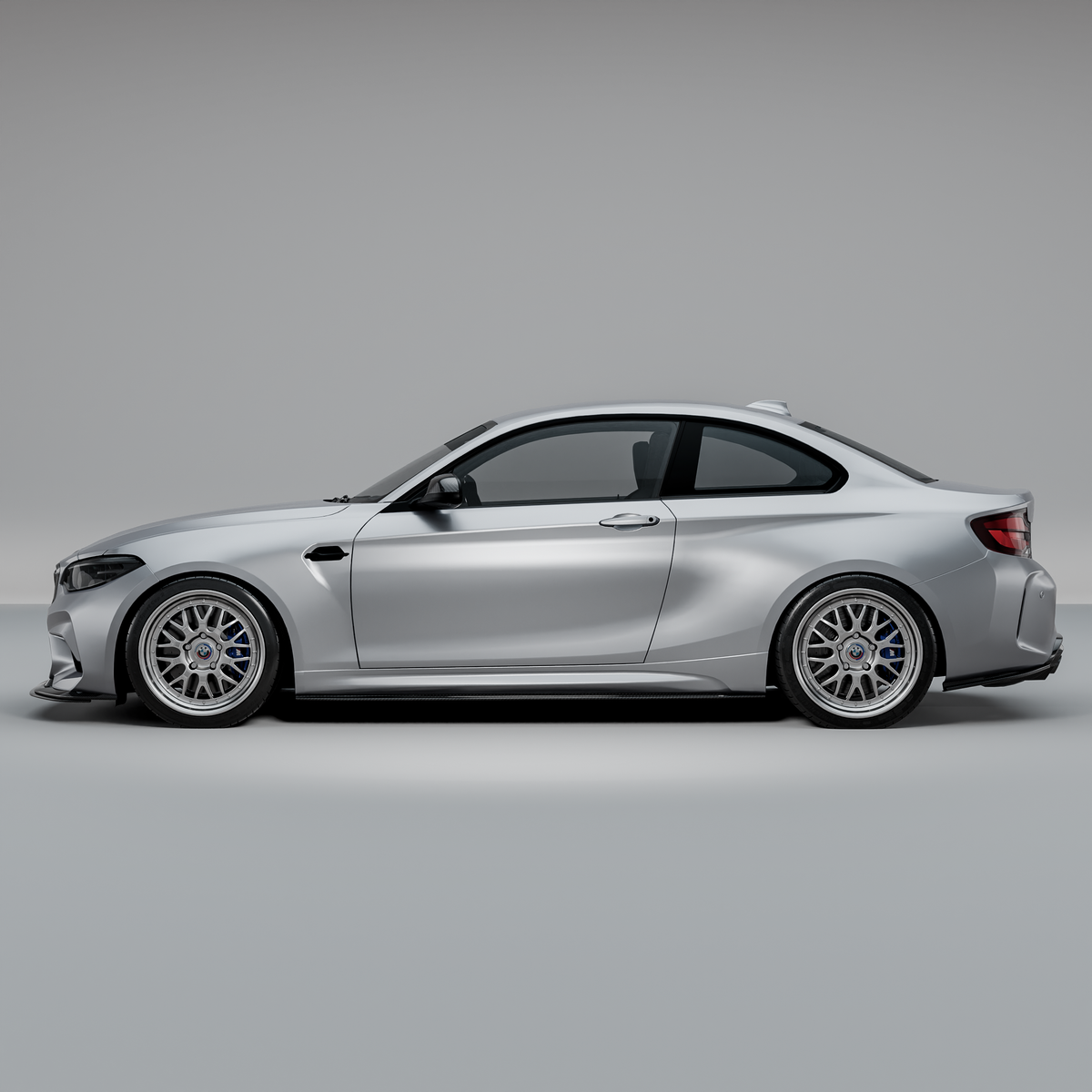 MHC+ BMW F87 M2 & M2 Competition GTX Side Skirts In Pre Preg Carbon Fibre