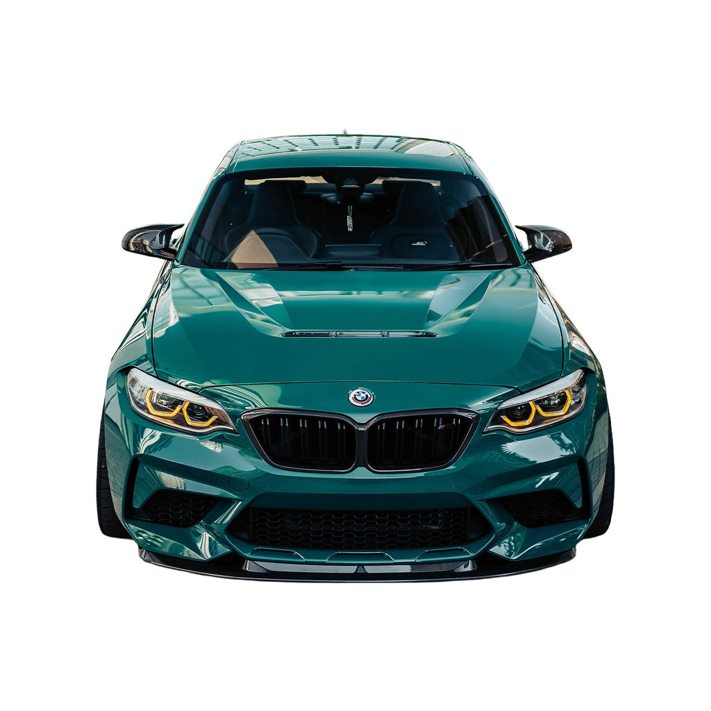 MHC+ BMW F87 M2 Competition S55 GTX Front Splitter In Pre Preg Carbon Fibre