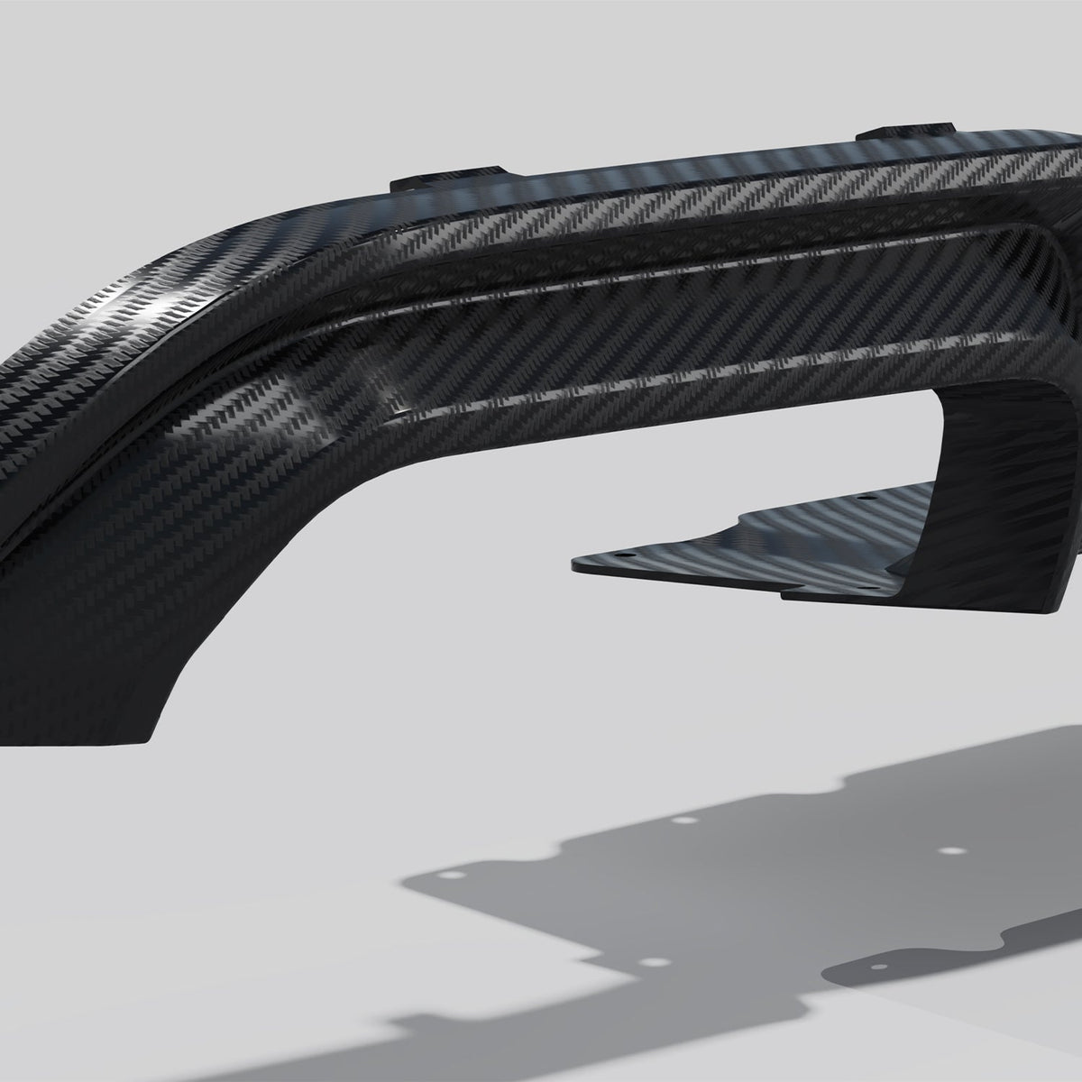 MHC+ BMW F87 M2 & M2 Competition GTX Rear Diffuser In Pre Preg Carbon Fibre