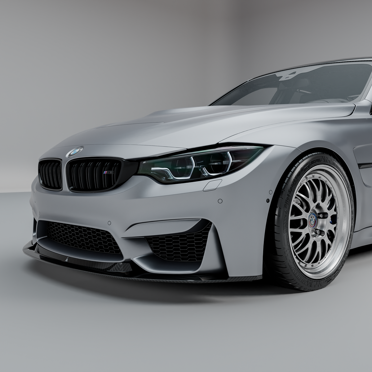 MHC+ BMW F80 M3 & F82/F83 M4 GTX Front Splitter In Pre Preg Carbon Fibre