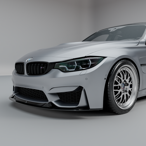 MHC+ BMW F80 M3 & F82/F83 M4 GTX Front Splitter In Pre Preg Carbon Fibre