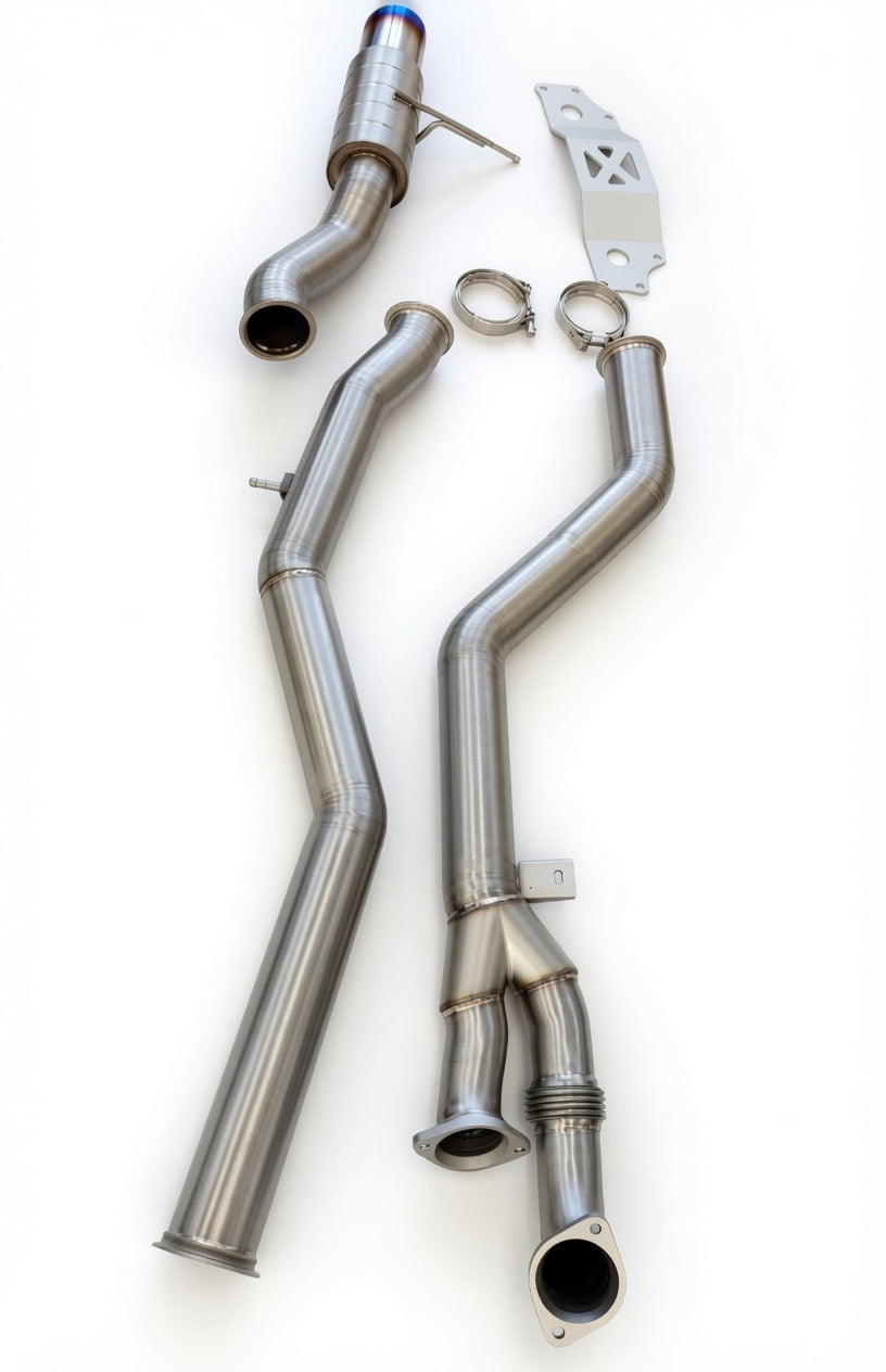 SLN BMW S58 M3 G80 M4 G82 Titanium Racing Cat Back With Single Exit