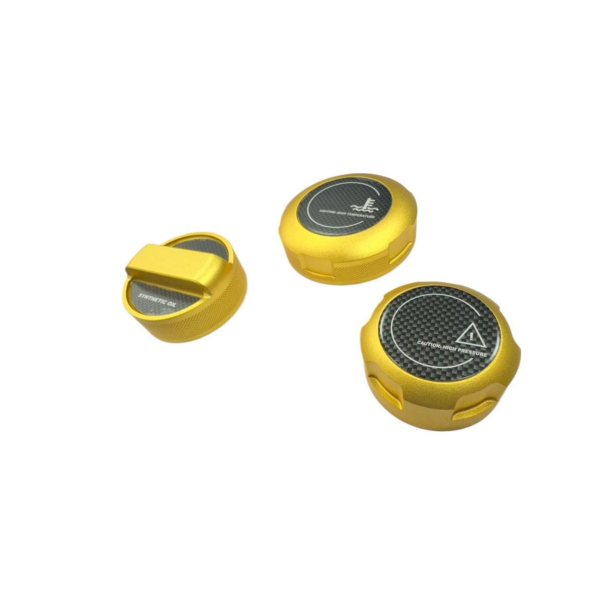 FTP MaxCap Cover Set — BMW S55 — Gold — supplier product photograph