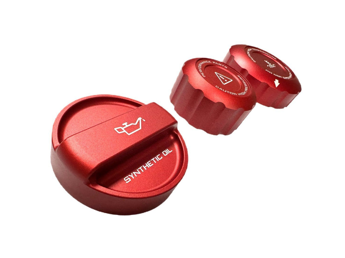 FTP MaxCap Cover Set — BMW S58 — Red — supplier product photograph