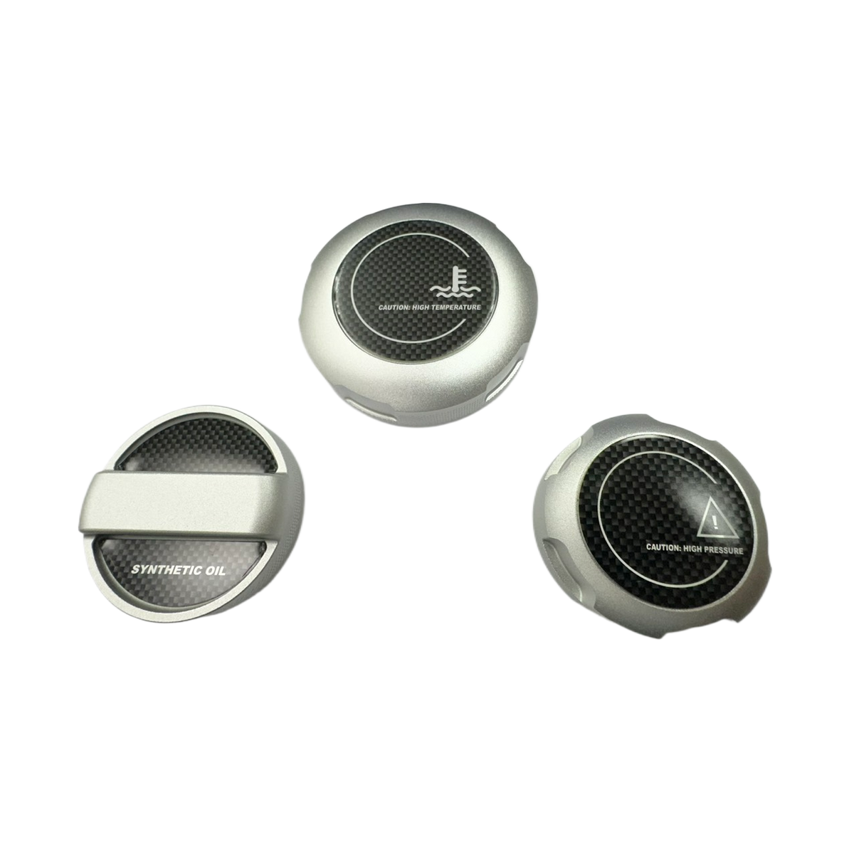FTP MaxCap Cover Set — BMW S58 — Silver — supplier product photograph