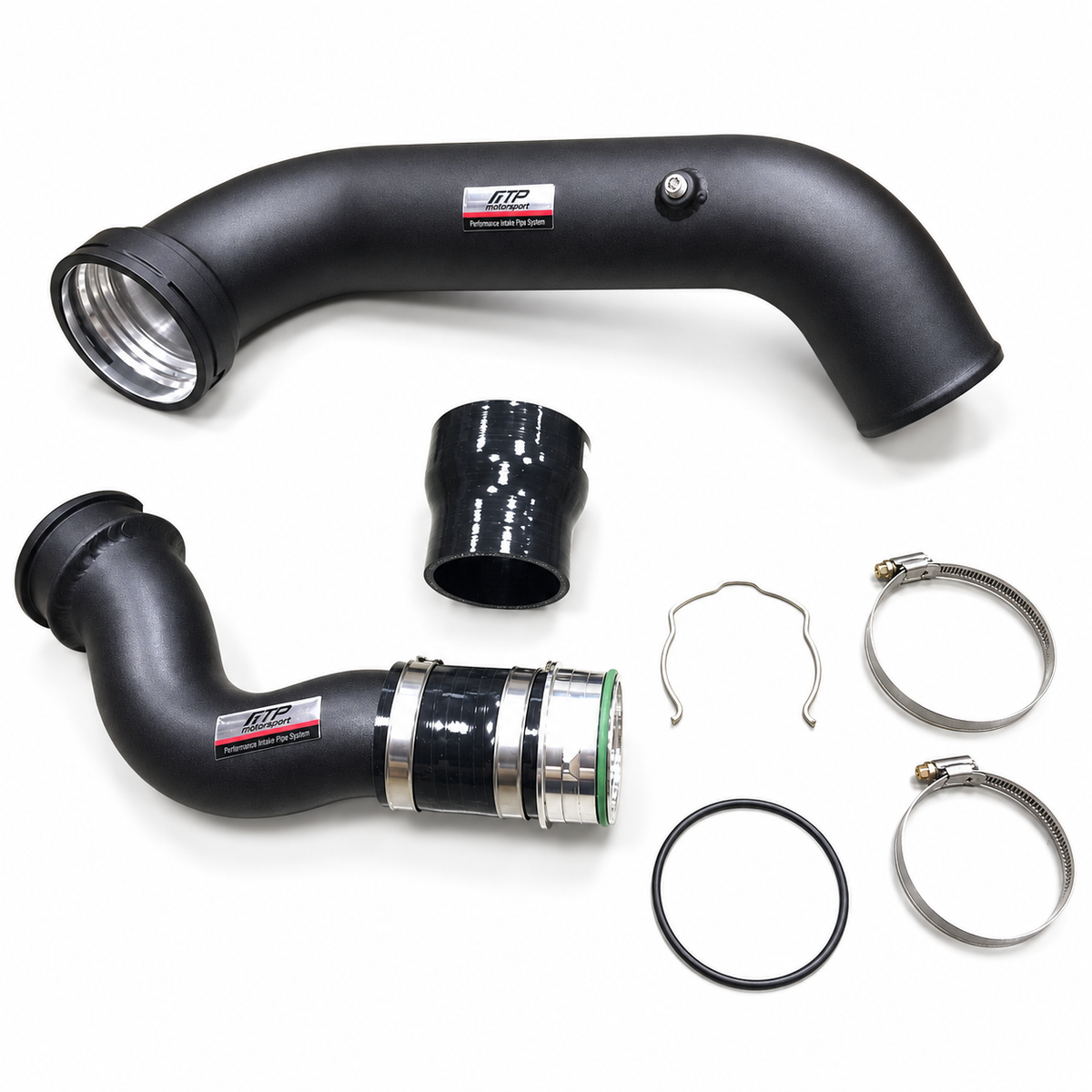 FTP E-Series N55 charge and boost pipe kit for the factory intercooler