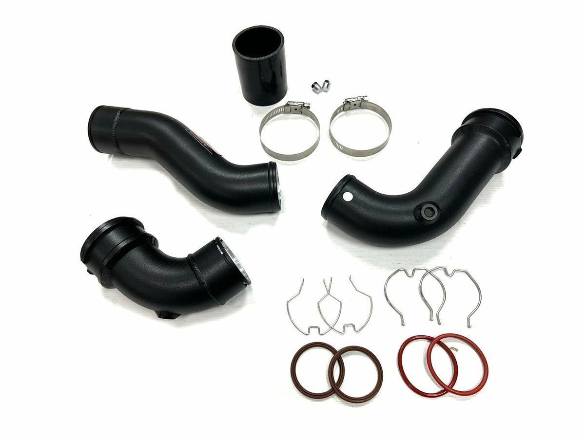 FTP S58 hot-side Lite charge pipes and included fittings