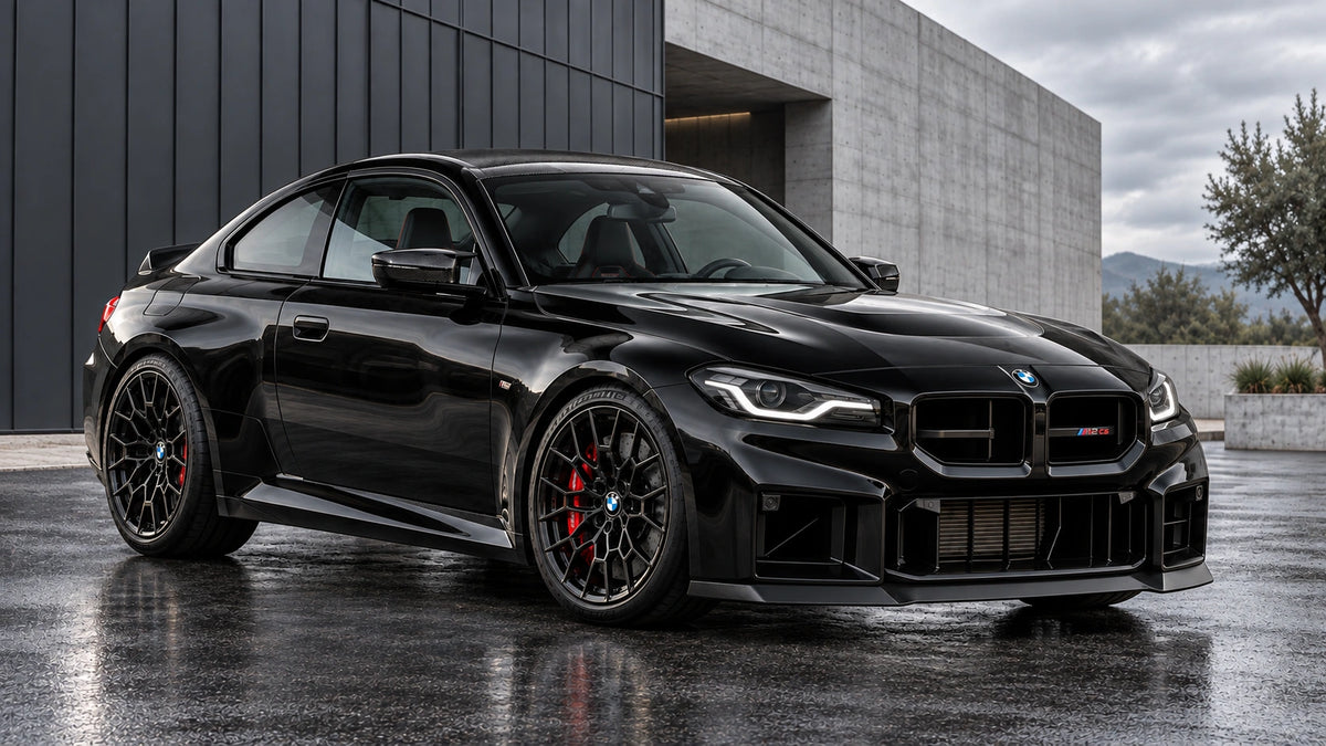 Illustrative SLN gloss-black BMW G87 M2 concept artwork