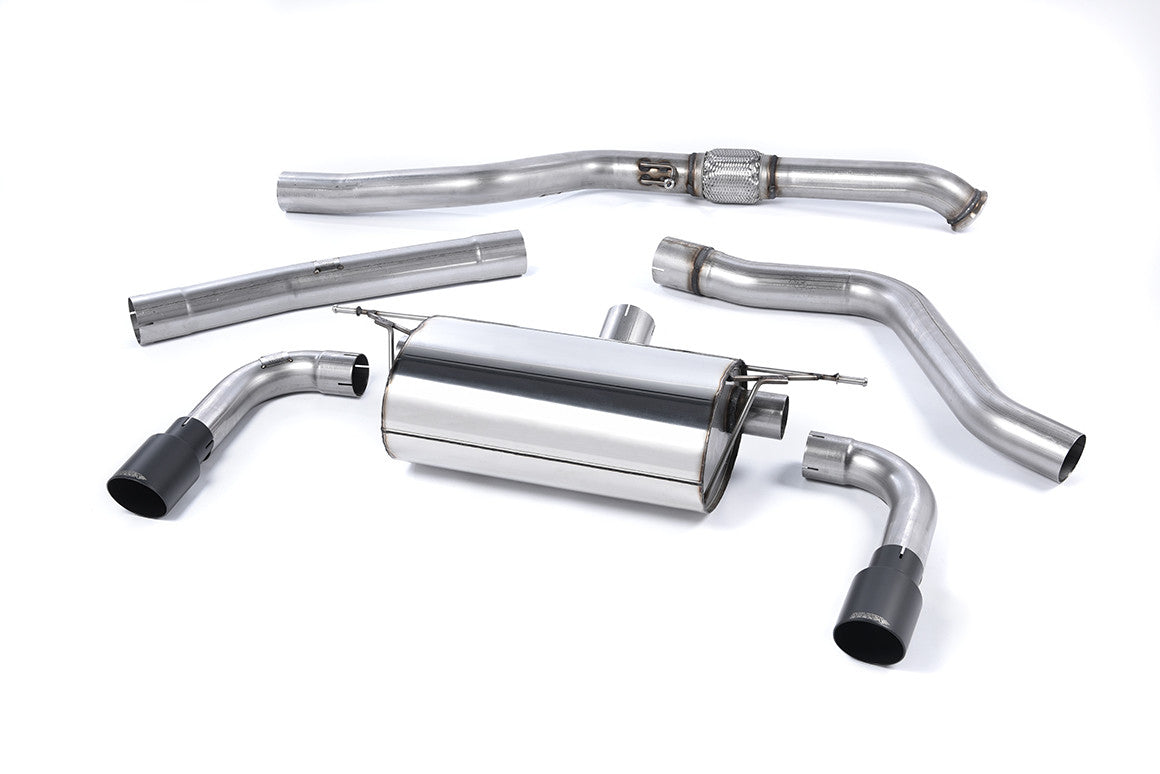 Milltek Resonated Cat-Back Exhaust — BMW F22 M235i — Cerakote black