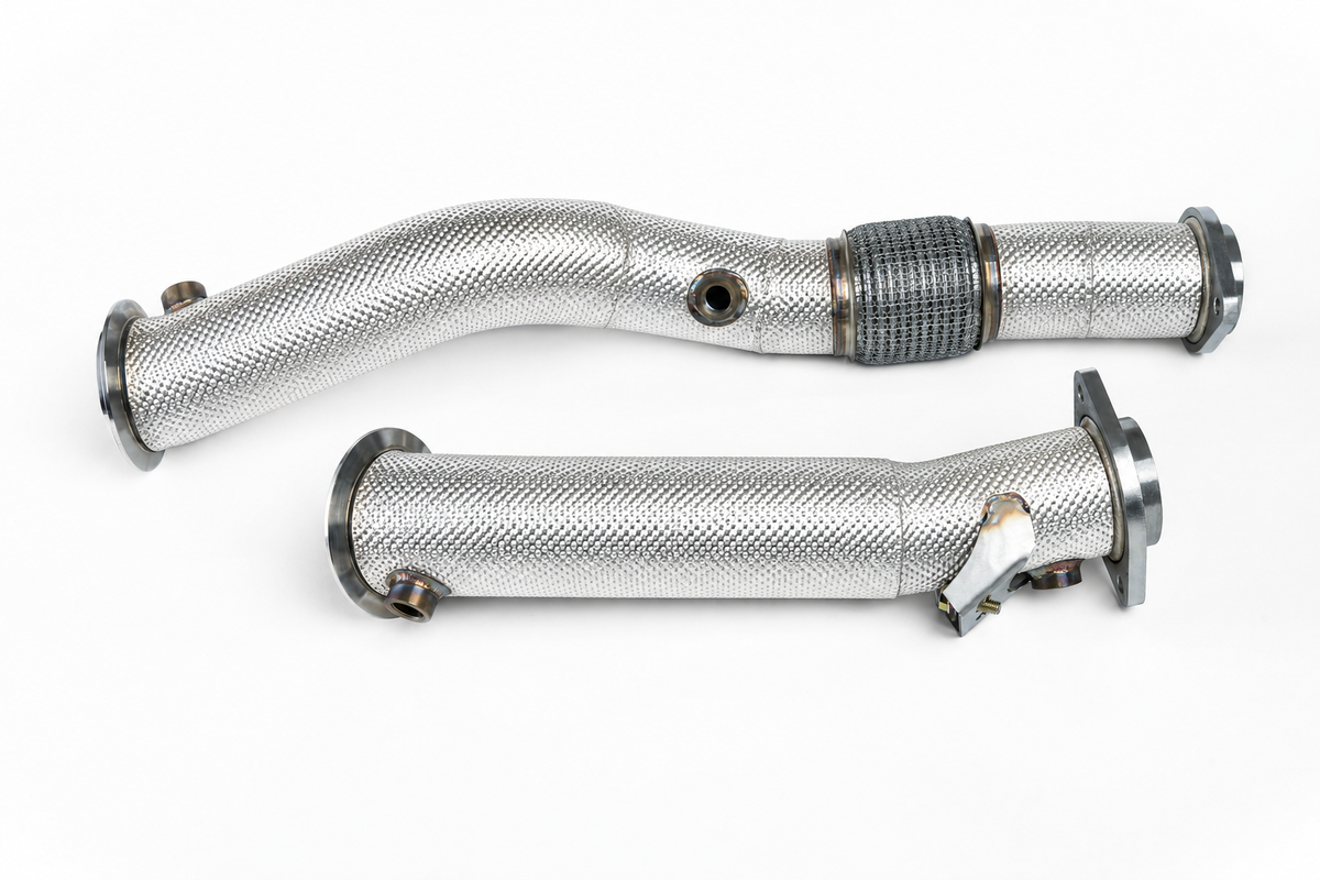 VRSF S58 Racing Heat-Shield Downpipes – BMW G80/G81 M3, G82/G83 M4 & G87 M2 — representative image