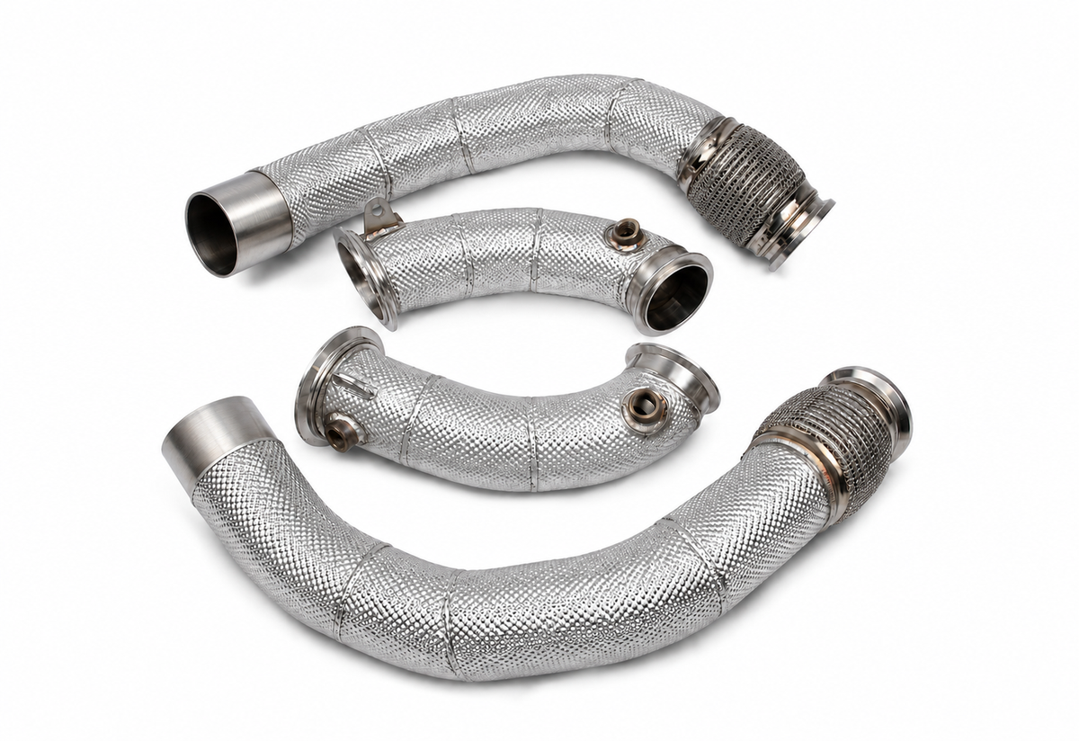 VRSF S63R Complete Heat-Shield Downpipe Set – BMW F90 M5 & F91/F92/F93 M8 — representative image