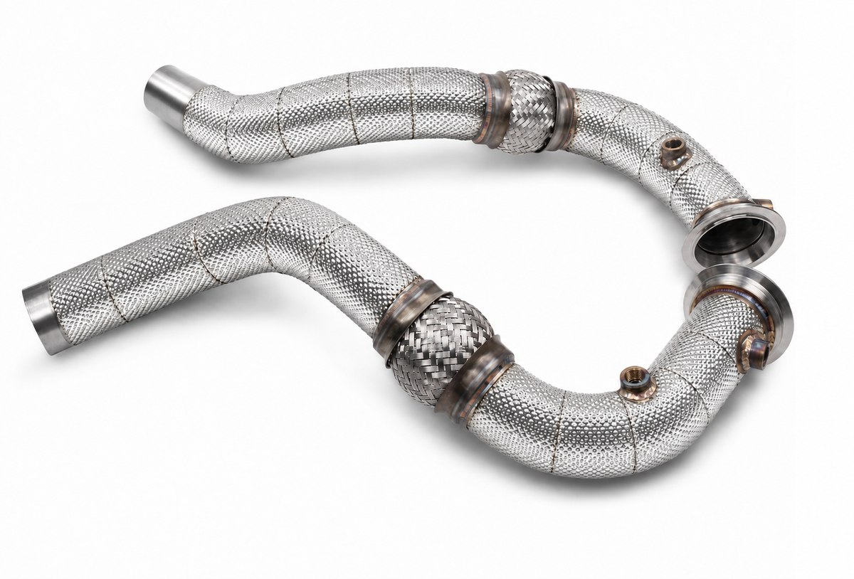 VRSF S63 Slip-Fit Heat-Shield Downpipes – BMW F85 X5 M & F86 X6 M — representative image